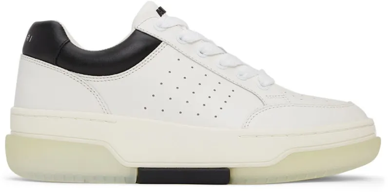 AMIRI White & Black Stadium Low Sneakers (PS22MFS007-111)