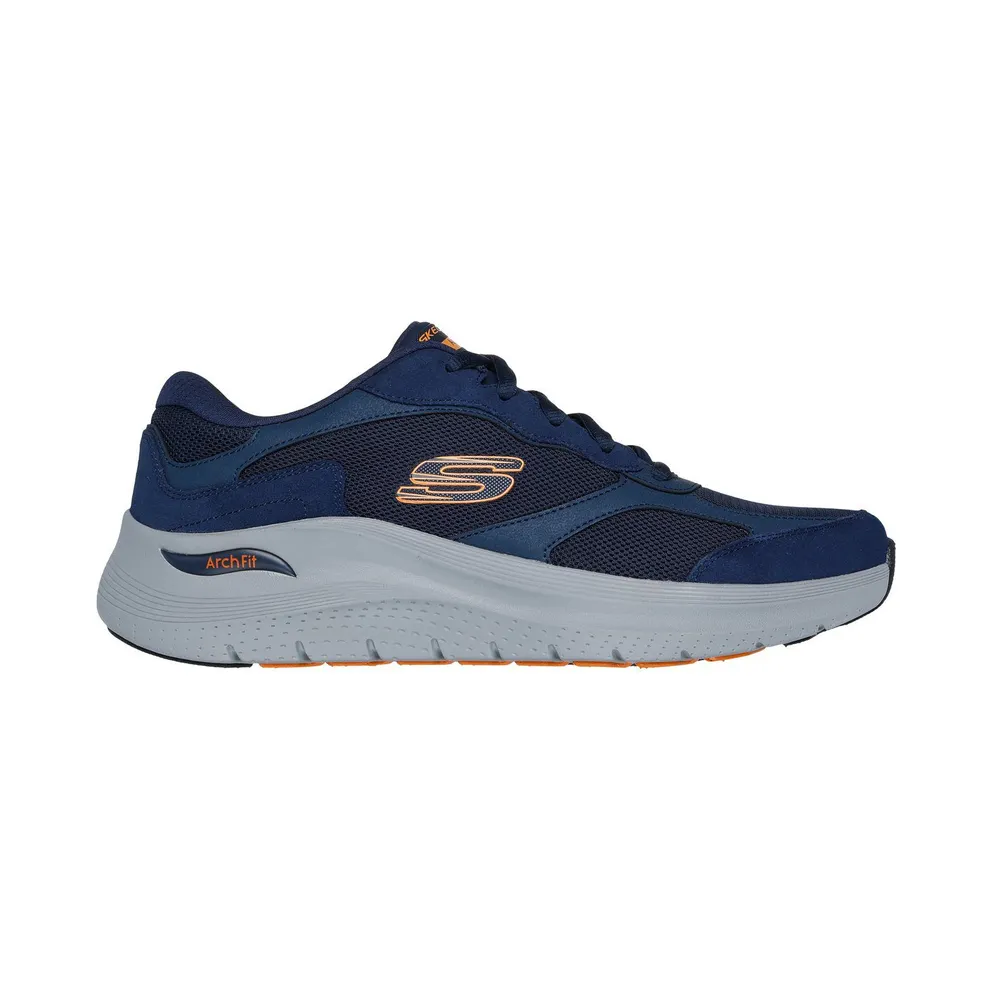 Skechers Arch Fit 2.0 – The Keep – Marine / Orange – “Blue” (232702 NVOR)