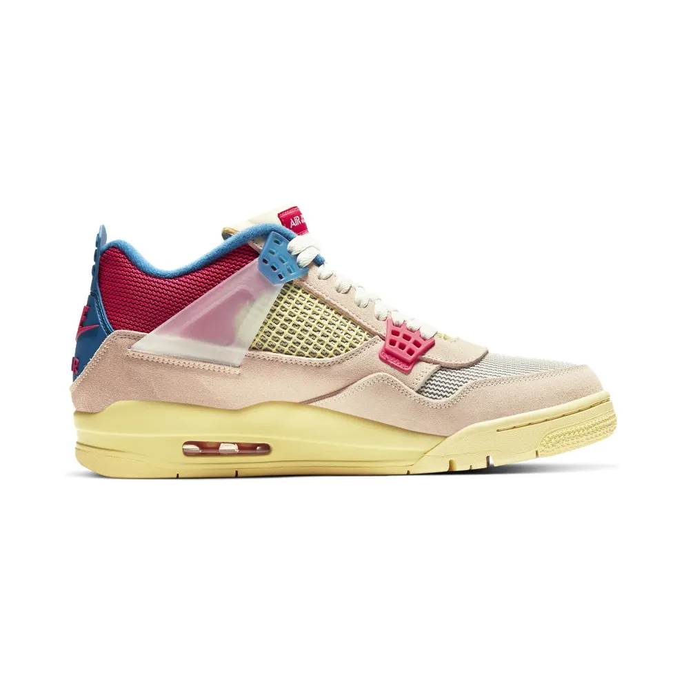 Jordan 4 Retro Union Guava Ice Guava Ice/Light Bone-Brigade Blue-Light Fusion Red (DC9533-800)