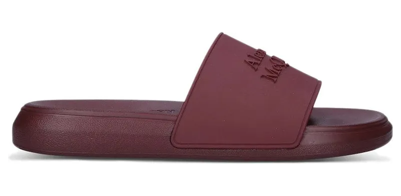 Alexander McQueen Pool Slides Burgundy (663564W4QS06117)