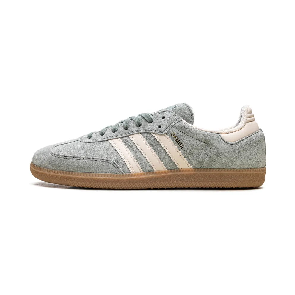 Adidas Samba Silver Green / Wonder White / Gold Metallic (JP5859)