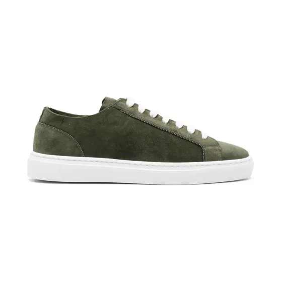 Doucal’s Wildleder-Sneakers mit Kettendetail “Green” (DD8707ERICUY229IV34)