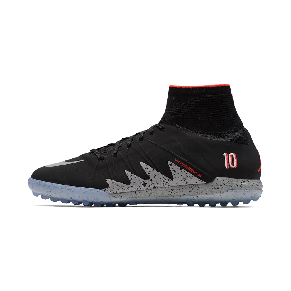 Nike Hypervenomx Proximo NJR TF Neymar x Jordan Black/Metallic Silver-Light Crimson-White (820134-006)
