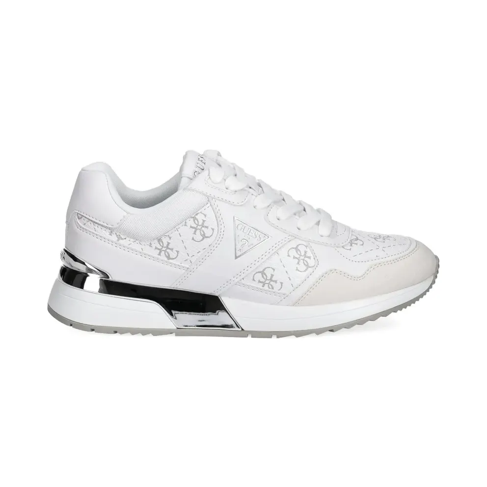 GUESS USA Mickay 4G low-top with logoprint – White (FLFMICELE12)