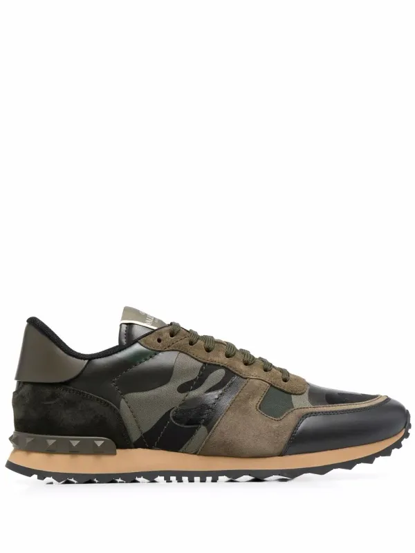 Valentino Garavani Camouflage Rockrunner sneakers – Green (YS0723TCC)