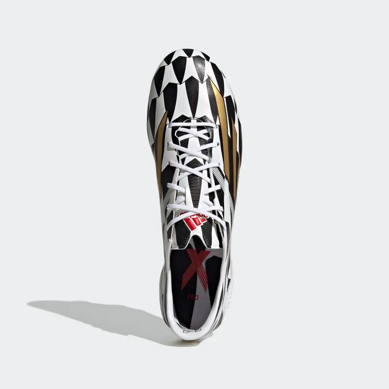 adidas F50 Adizero IV Firm Ground Football Boots Cloud White / Gold Metallic / Scarlet (GX3902)