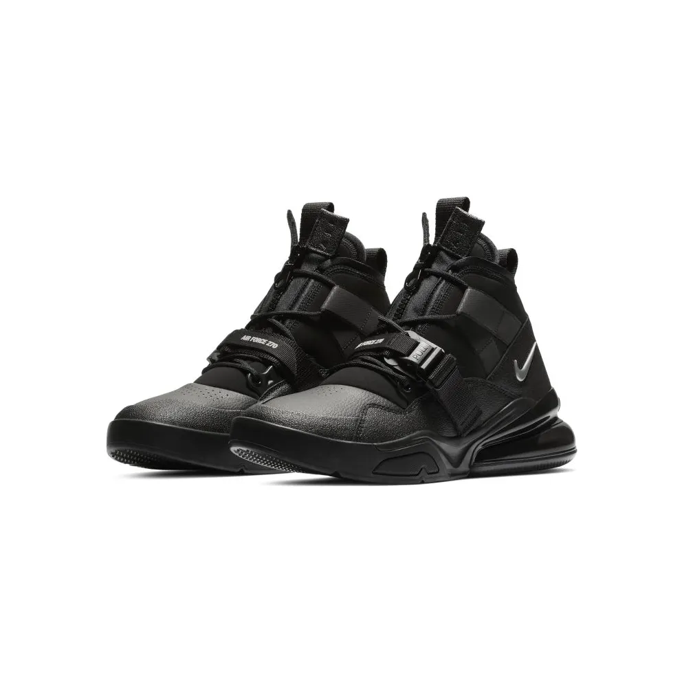 Nike Air Force 270 Utility Black Metallic Silver Black/Black-Metallic Silver (AQ0572-002)
