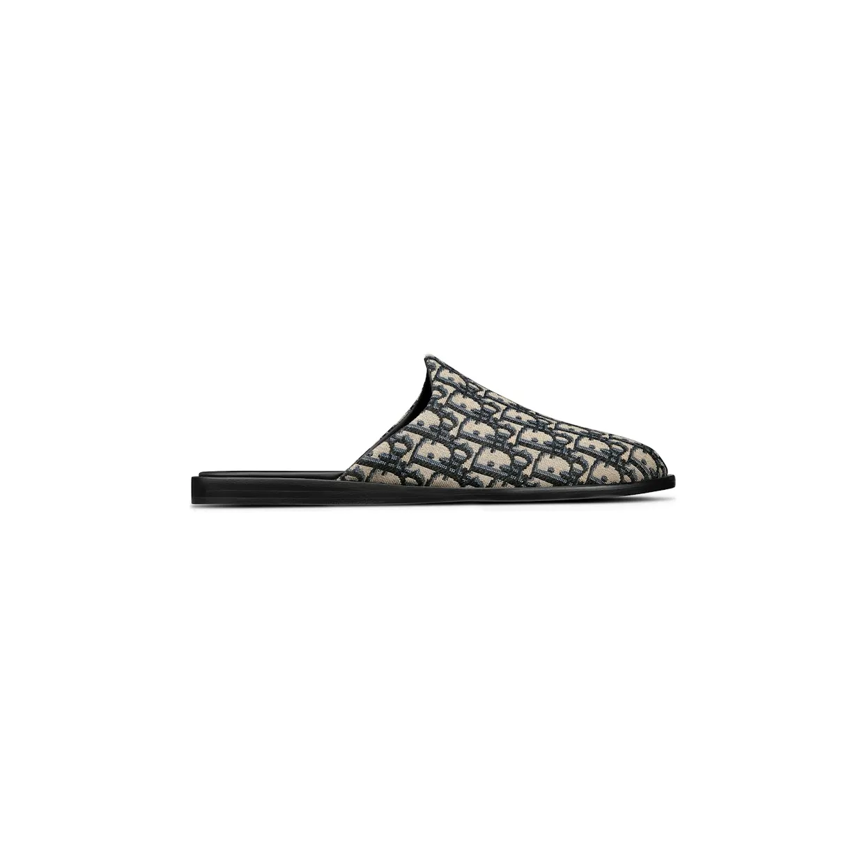 Dior Indior Mule Beige Black Dior Oblique Jacquard (3SA097ZJU_H961)