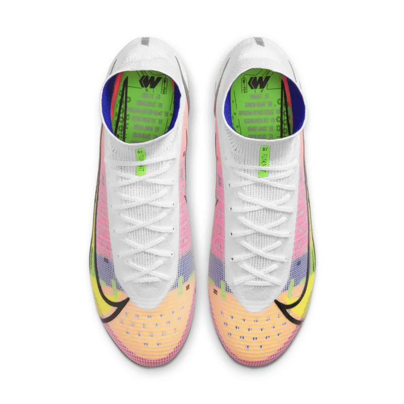 Nike Mercurial Superfly 8 FG White Multicolor White/Dark Raisin/Rage Green (CV0958-105)