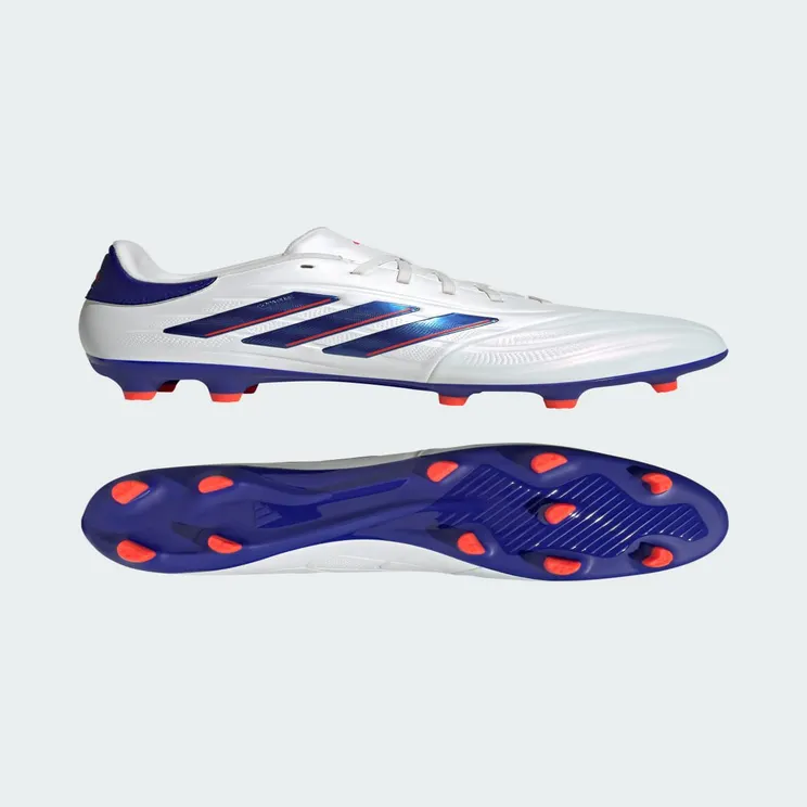 adidas Copa Pure 2 League Firm Ground Boots “Cloud White / Lucid Blue / Solar Red” (IG6408)