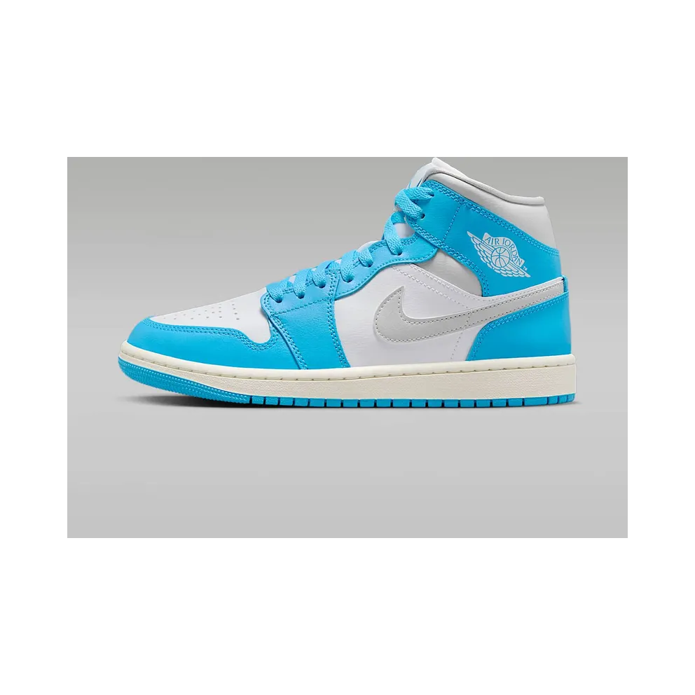 Jordan 1 Mid “Dark Powder Blue White Sail Neutral Grey” (BQ6472-400)