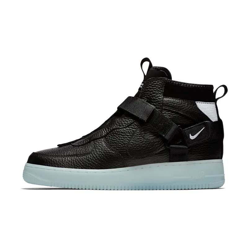 Nike Air Force 1 Mid Utility Black Half Blue Black/Half Blue-White (AQ9758-001)