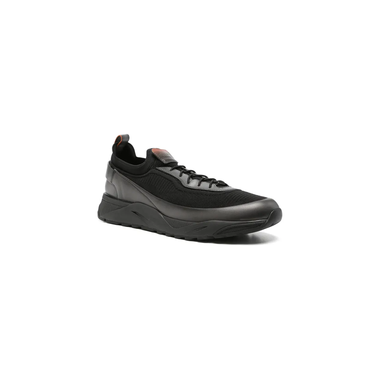 Santoni Panelled Low-top “Black” (MBIO22262NERT NUCG62) (2)
