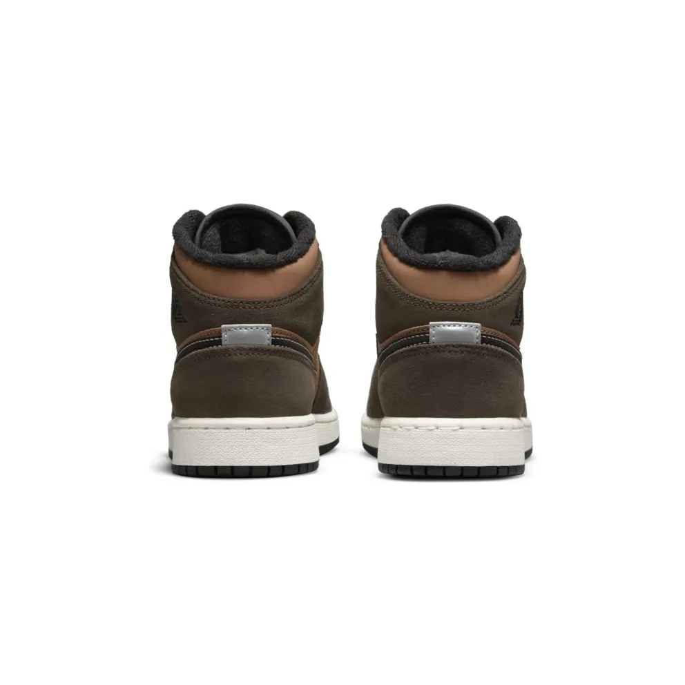 Jordan 1 Mid SE Dark Chocolate (GS) (DC7248-200)