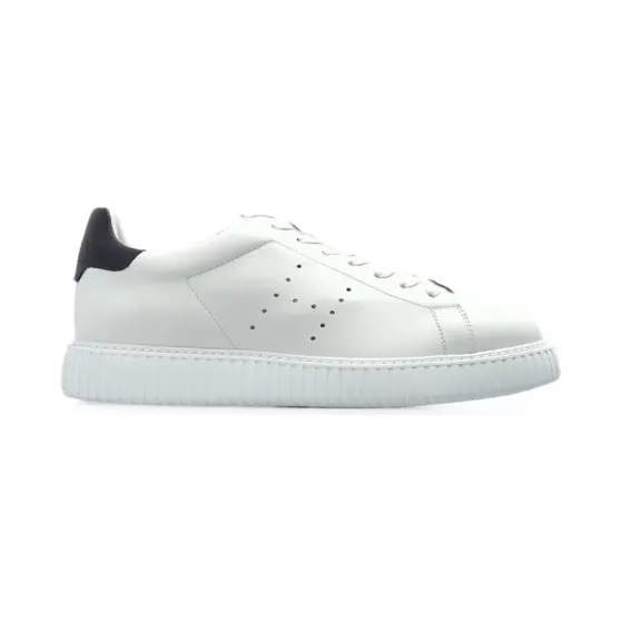 Hogan Leren met geperforeerde details “White” (HXM6770GF50VHR0)