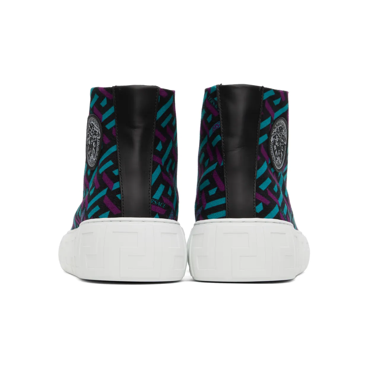 Versace Multicolor Greca High-Top Sneakers (DSU8403 1A02719) (2)