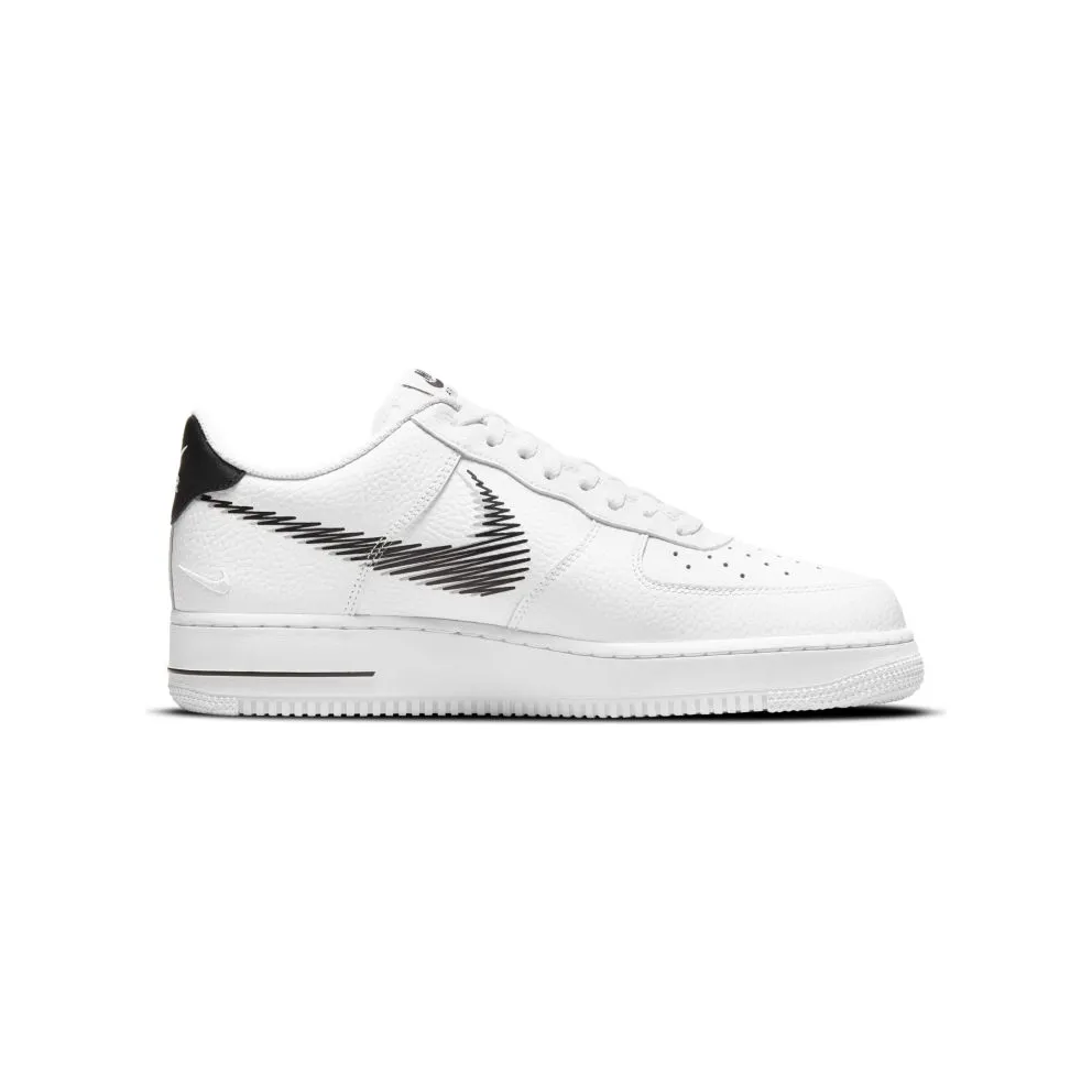 Nike Air Force 1 Low Zig Zag White (2021) “White / Light Smoke Grey / Black” (DN4928-100)