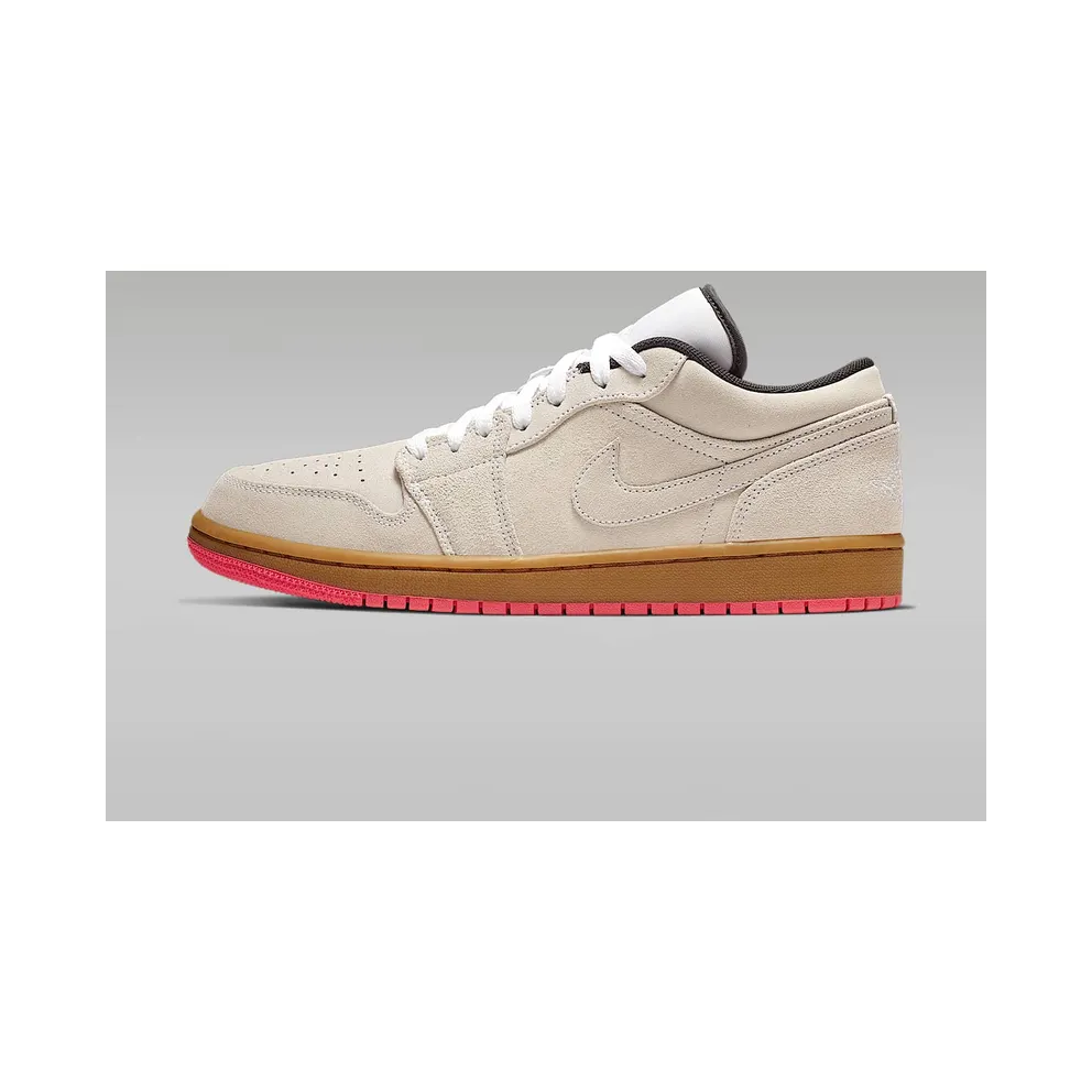 Jordan 1 Low White Gum Hyper Pink White/White-Gum Yellow-Hyper Pink (553558-119)