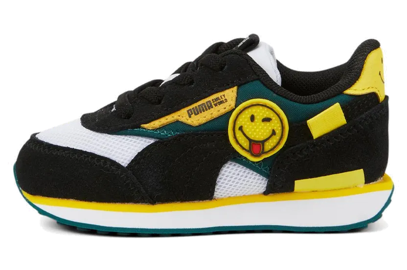 Puma Future Rider TD “Smiley World – Black Vibrant Yellow” (386136-01)