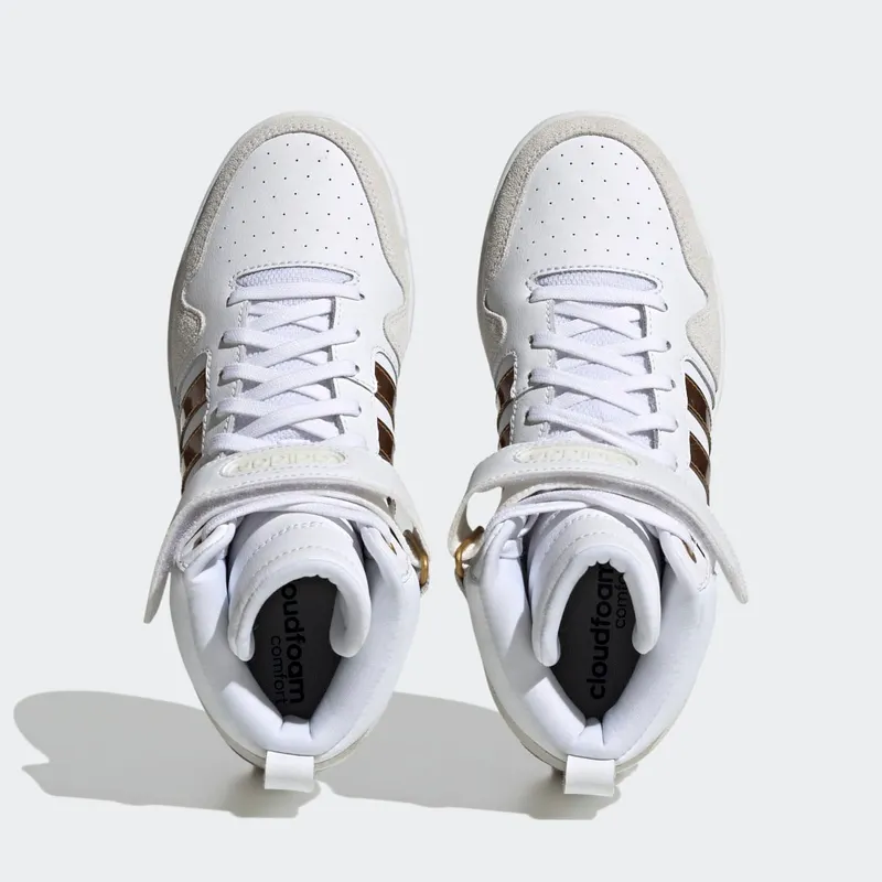 Adidas Postmove Mid Cloudfoam Super Lifestyle Basketball Classic Cloud White / Cloud White / Matte Gold (H06137)