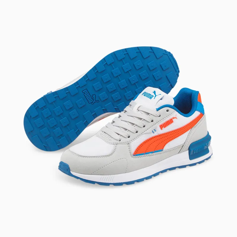 PUMA Graviton Youth Gray Violet/White/Cherry Tomato (381987-07)