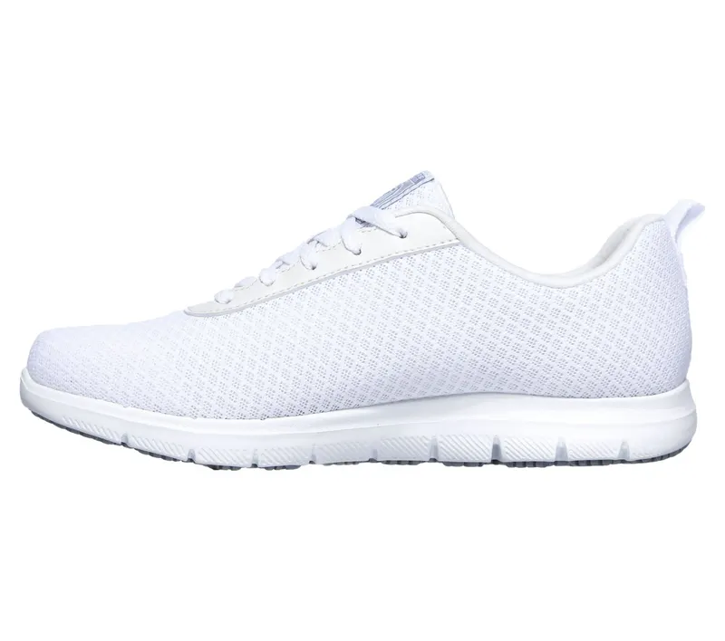 Skechers Work Slip-Resistant Relaxed Fit: Ghenter – Bronaugh Sneaker White