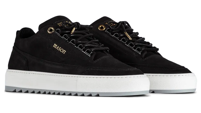 Mason Garments Firenze Nubuck Black / Grey Grau (SS21-4D)