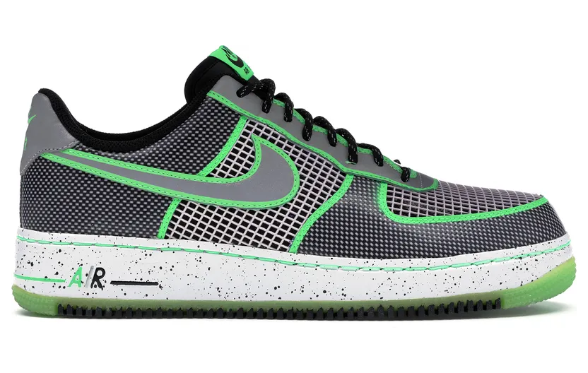 Nike Air Force 1 Low I/O DB ‘Doernbecher’ Black/Metallicsilver-Poison Green (585195-003)