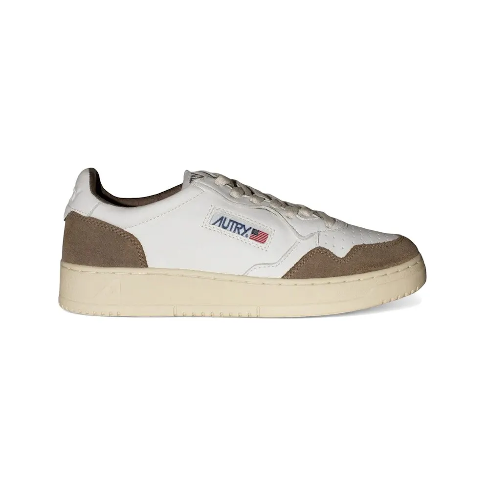 Autry Medalist Leather Low White Tobacco (AULM-GS43)