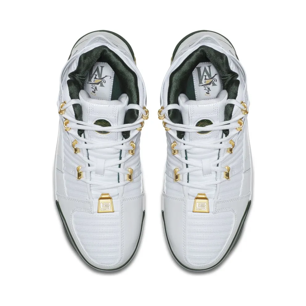 Nike LeBron 3 SVSM Home (2019) White/White-Metallic Gold Dust (AO2434-102)