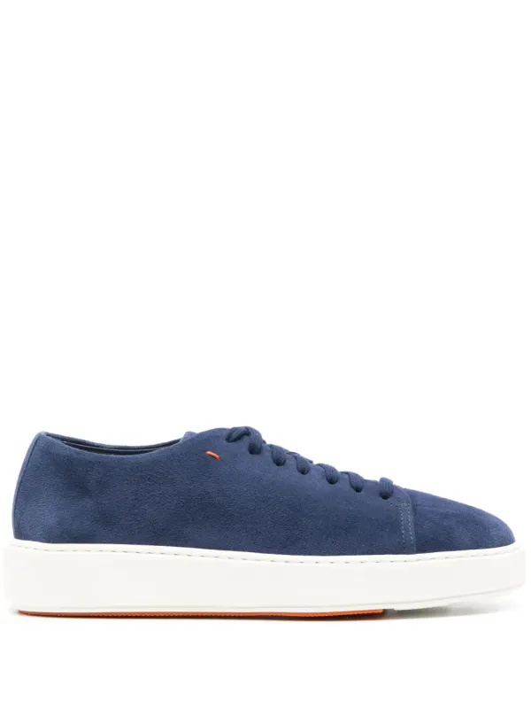 Santoni Sneakers aus Wildleder – Blau (WBCD60994BARTVLFU57)