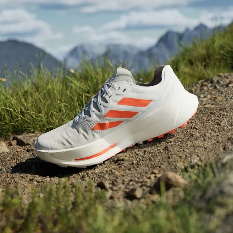 Adidas Terrex Agravic Speed Ultra Trail Running Cloud White / Impact Orange / Dash Grey (IH3764)