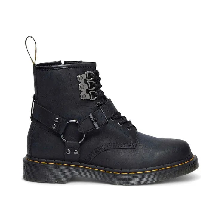 Dr. Martens 1460 Hardware Antique Leather Lace Up Boots Black (32038001)