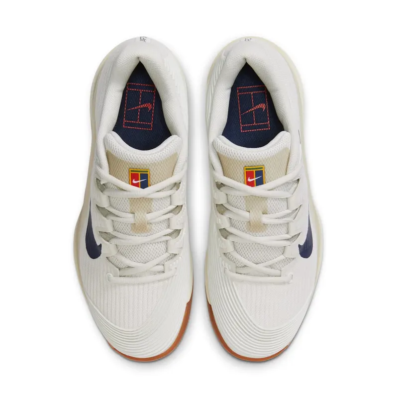 Nike Court Air Zoom Vapor 12 HC Summit White Phantom Gum Medium Brown Binary Blue (FV5552-100)
