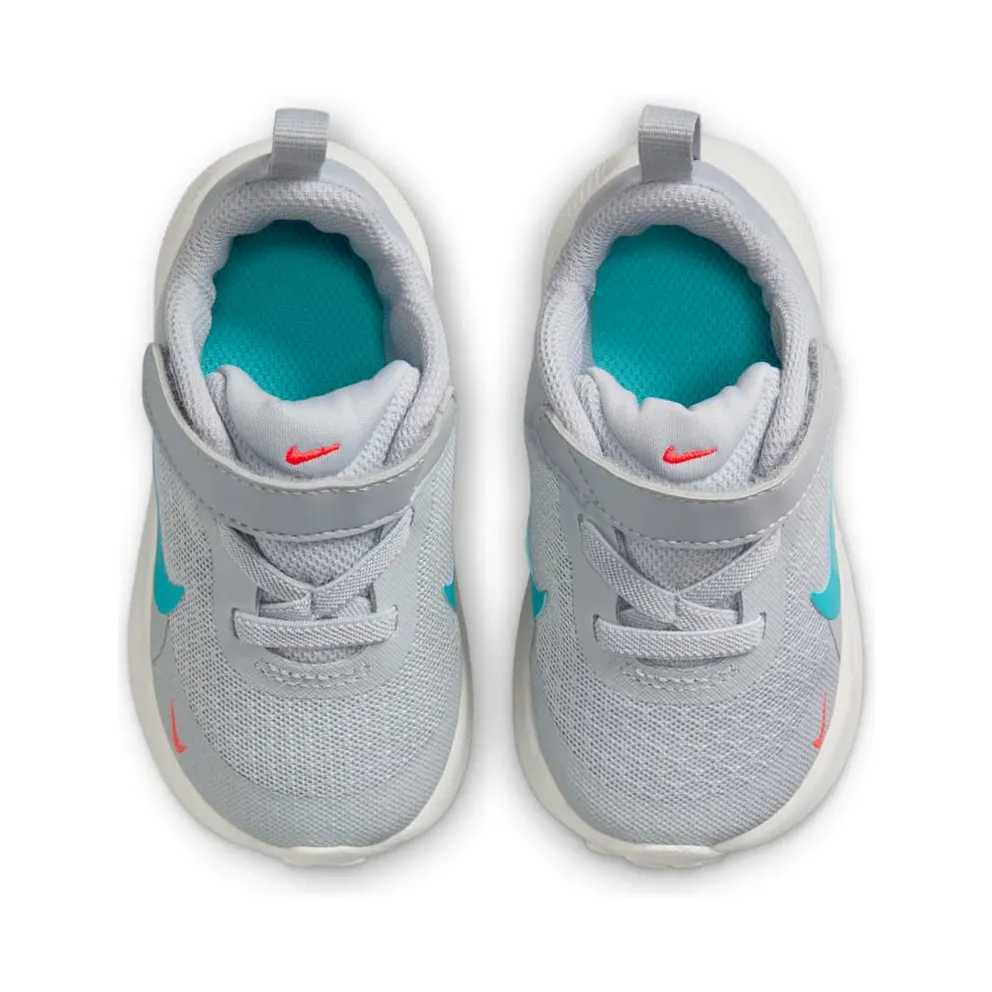 Nike Revolution 7 Wolf Grey Bright Crimson Summit White Dusty Cactus (FB7691-008)