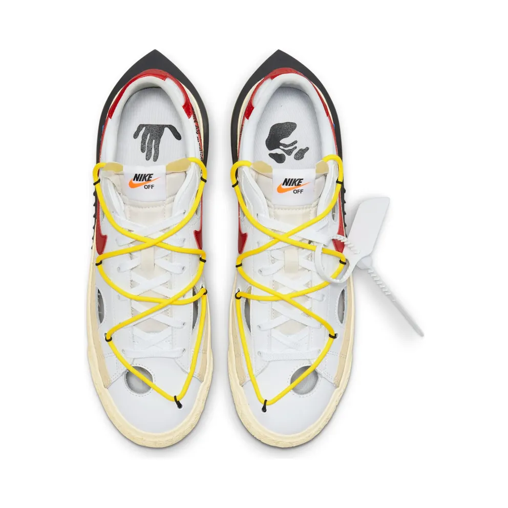 Nike x Off-White Blazer Low “White/University Red-Opti Yellow-Fossil” (DH7863-100)