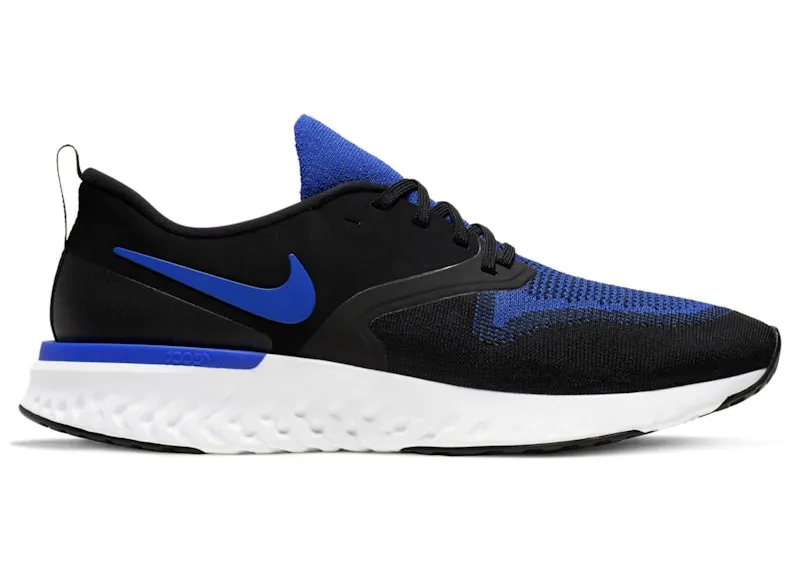 Nike Odyssey React 2 Flyknit Black Racer Blue (AH1015-011)