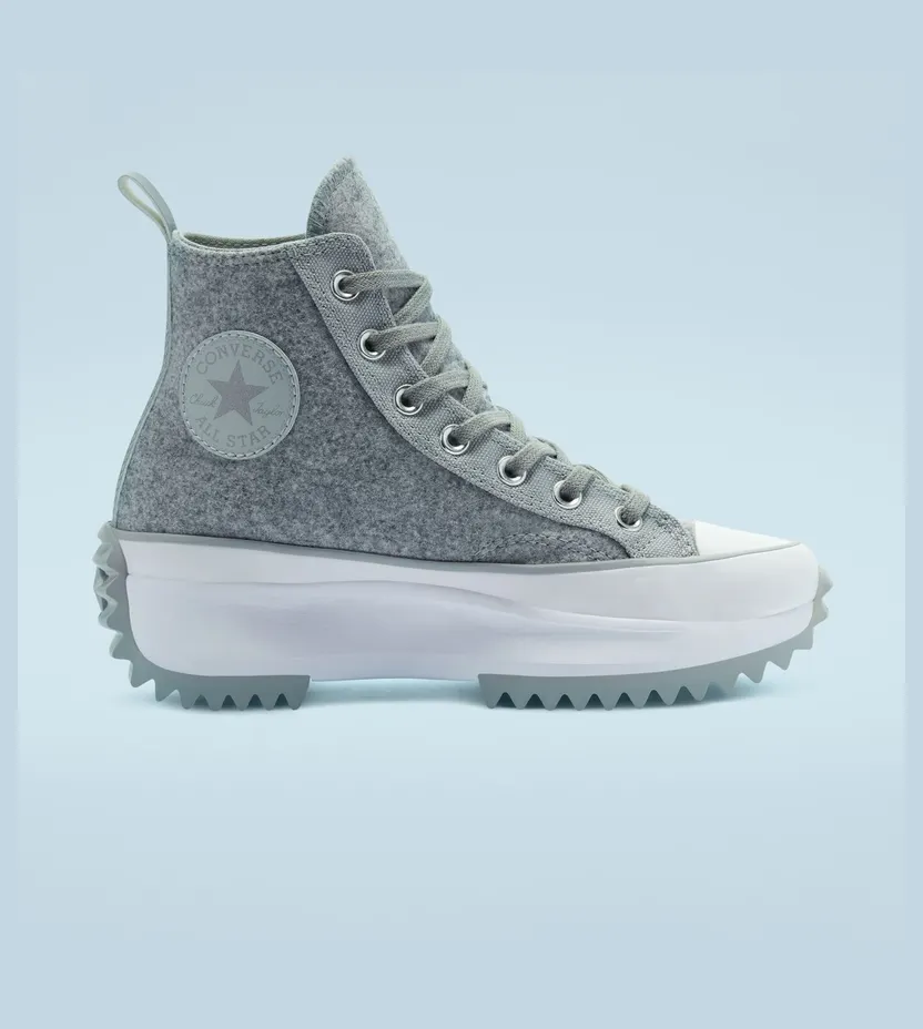 Converse Run Star Hike High ‘Black Ice – Ash Stone’ Ash Stone/Silver/White (169438C)