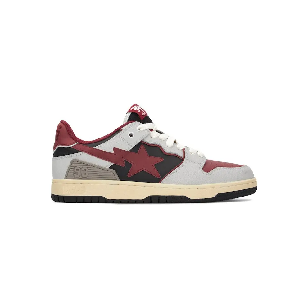 A Bathing Ape Bape SK8 Sta Vintage White Red (1I20-291-020)