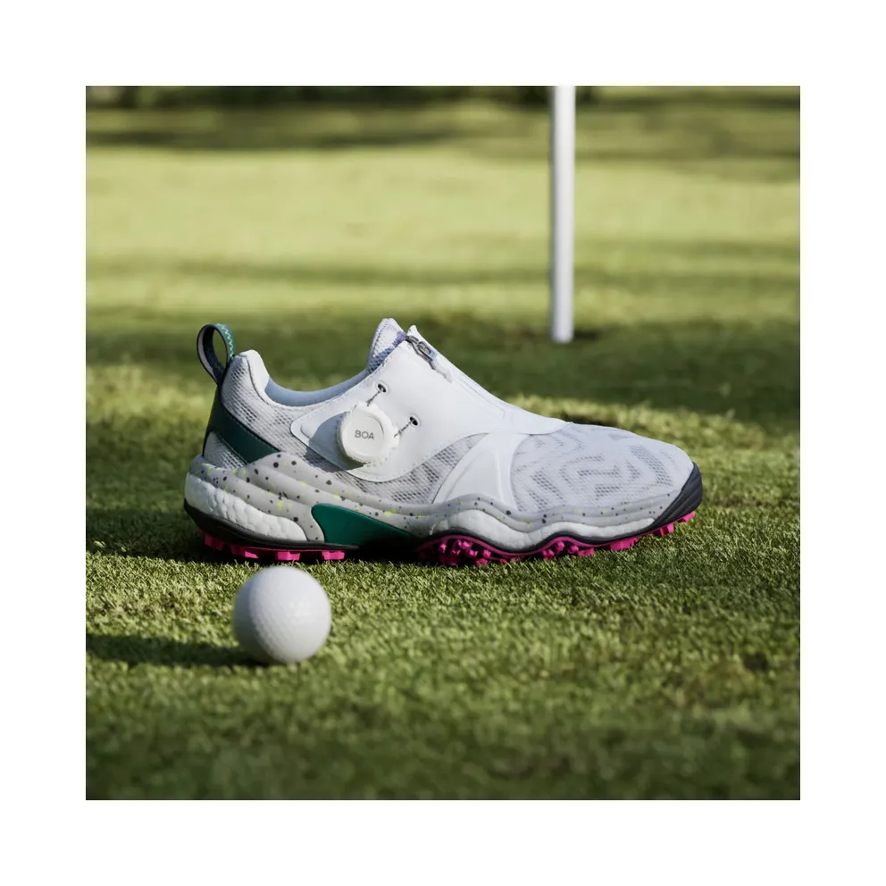 adidas Codechaos BOA 25 Golf Cloud White Silver Metallic Collegiate Green (IG8751)