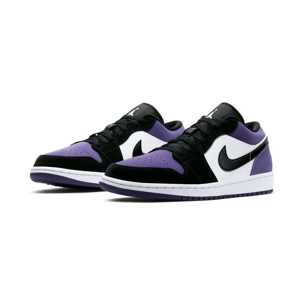 Jordan 1 Low Court Purple White/Black-Court Purple (553558-125)