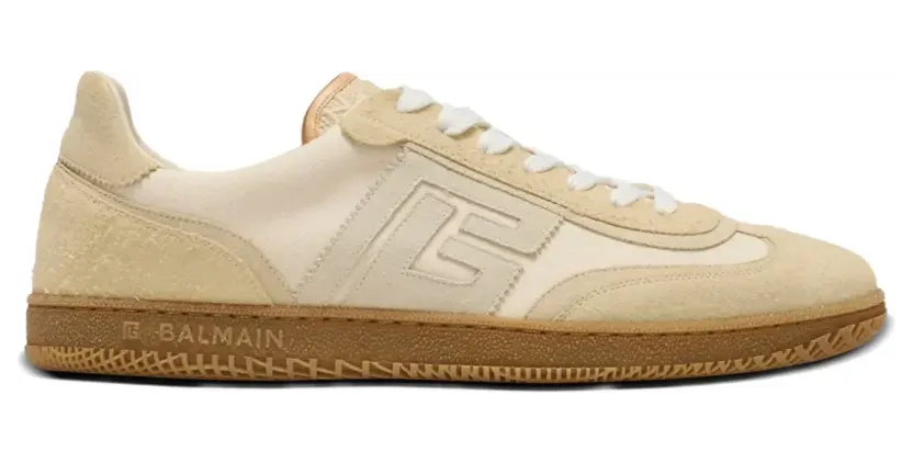 Balmain Swan sneakers met logodetail – Beige (GM0VI422TNAV)