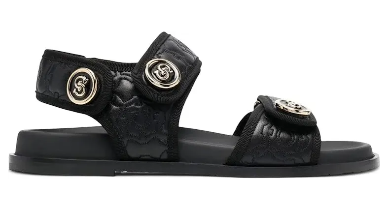 Ferragamo Logo-Plaque Detail Sandals Black (01D279751368)