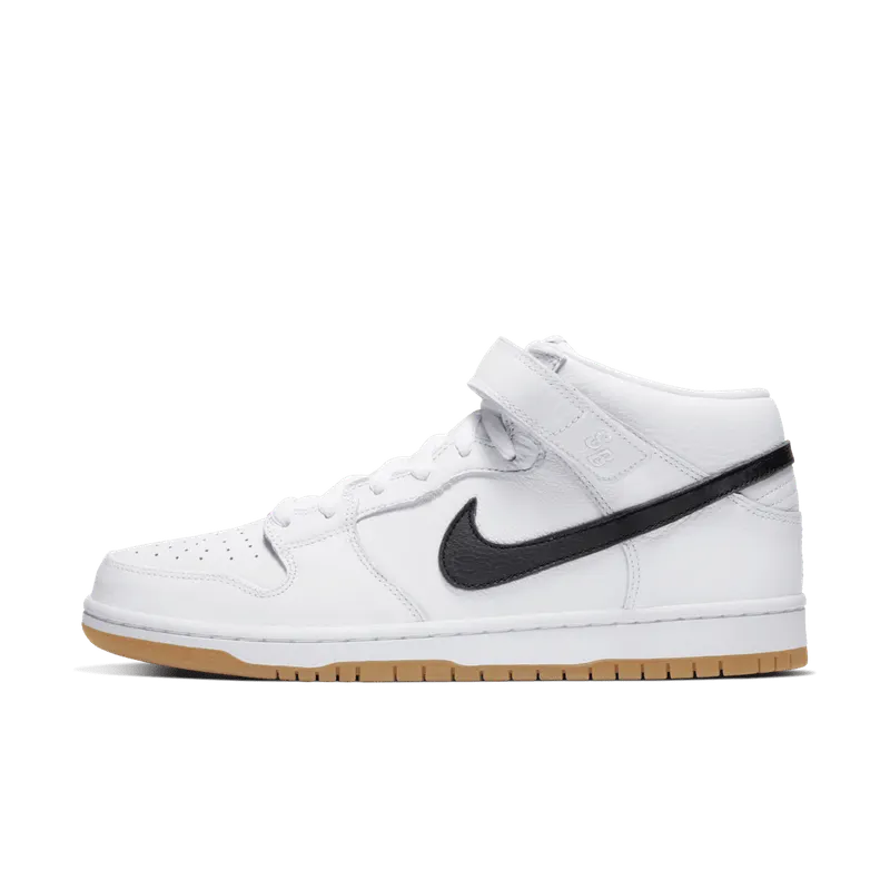 Nike SB Dunk Mid Orange Label White White/Black-White-Gum Light Brown (CD6754-100)