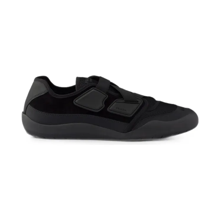 Prada Speedrock Leather and Mesh Fabric “Black” (2EE487 F G000 3H0K F0002)