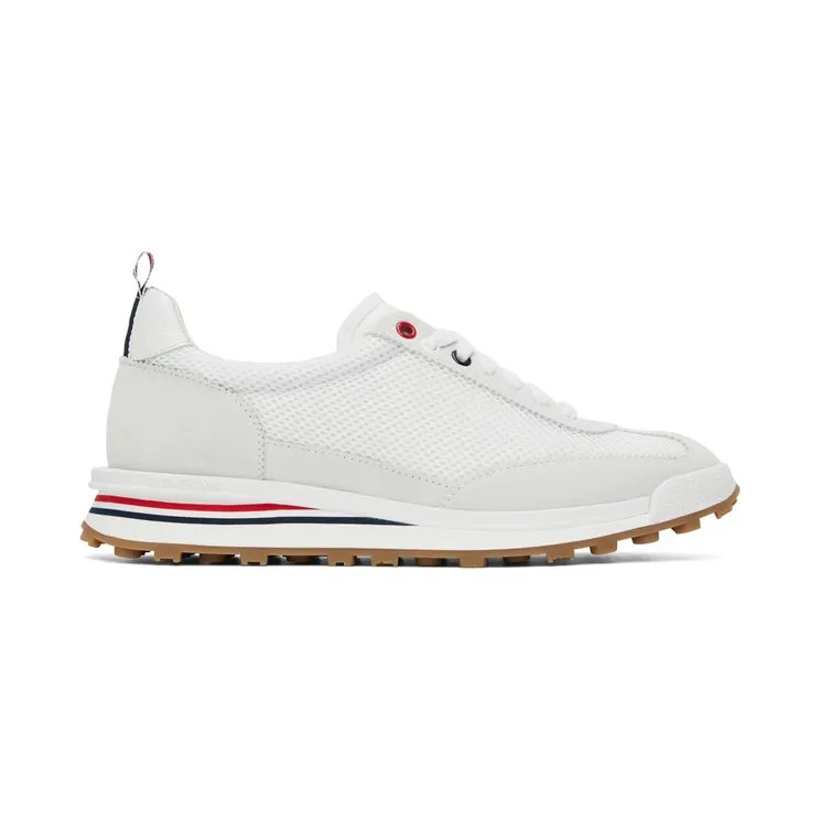 Thom Browne White Tech Runner Low Top (MFD180A-03050)