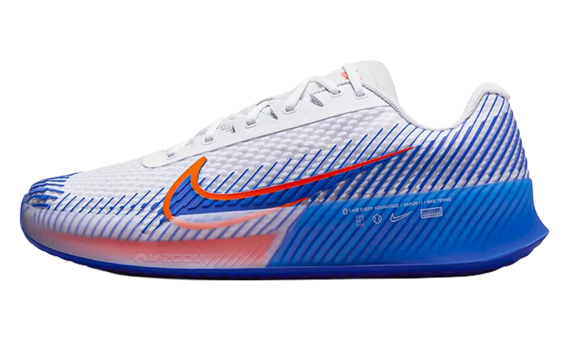 Nike Court Air Zoom Vapor 11 HC “White Hyper Crimson Hyper Royal” (DR6966-105)