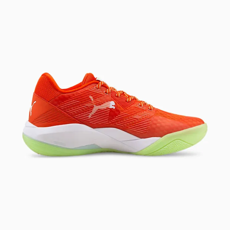 Puma Eliminate Power Nitro handbalschoenen Green/White/Orange (10646004)