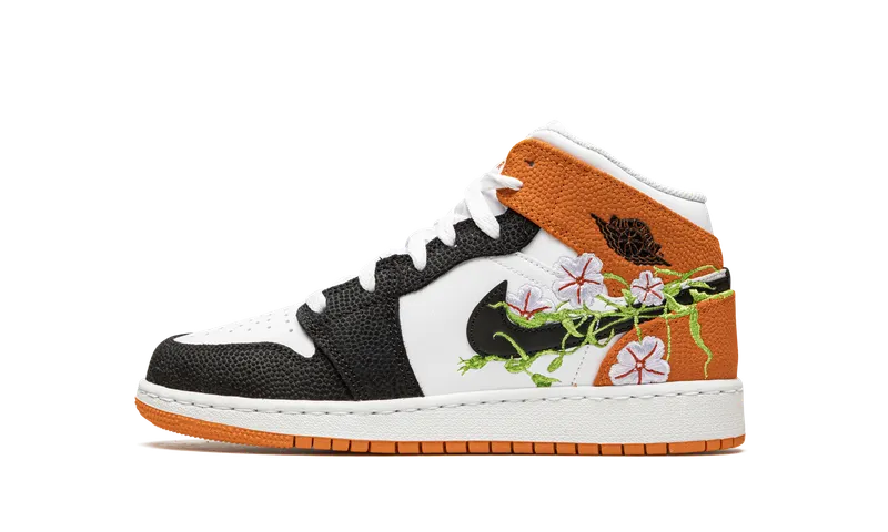 Air Jordan 1 Mid GS “Basketball Blossom” (DQ8390-100)
