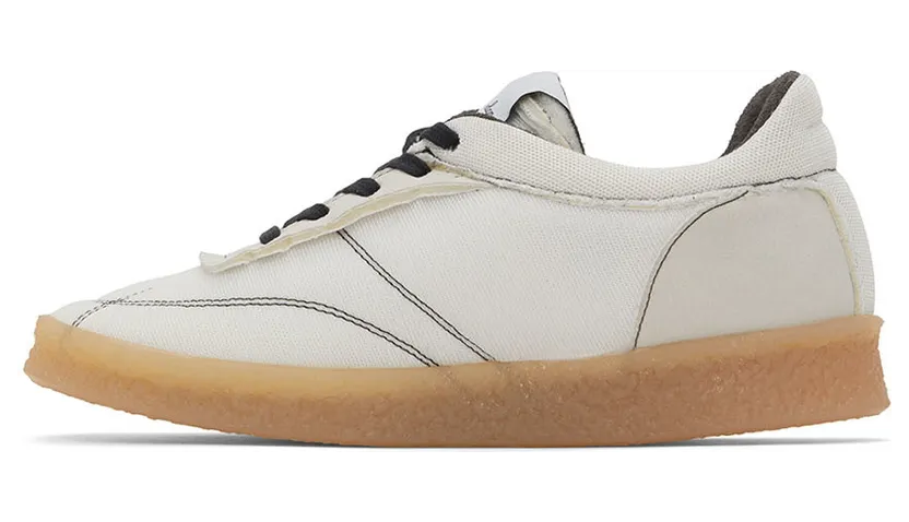 MM6 Maison Margiela Black Inside Out 6 Court Sneakers (S66WS0061 P4403) (3)